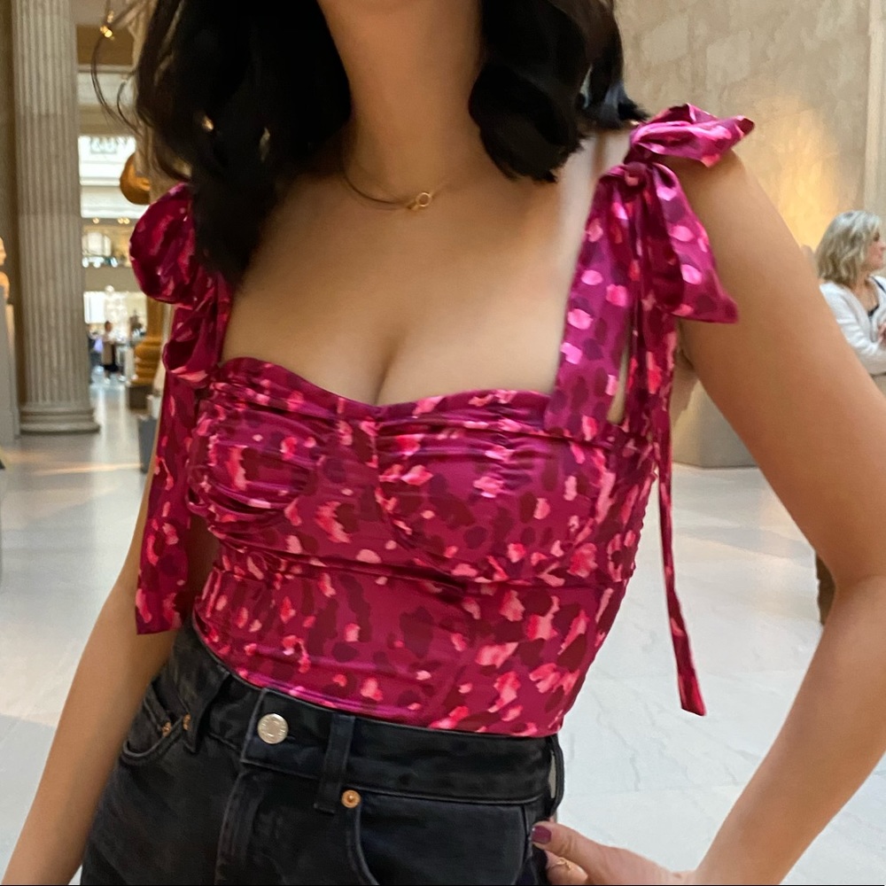 Pink Leopard Boo’d Up Top | Princess Polly